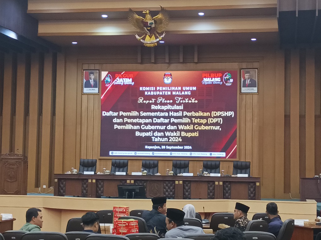 KPU Kabupaten Malang Tetapkan DPT Sebesar 2.060.576