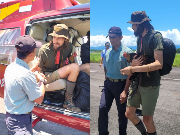 Momen Pilot Susi Air Bebas usai 1,5 Tahun Disandera, Pulang Bawa Ayam