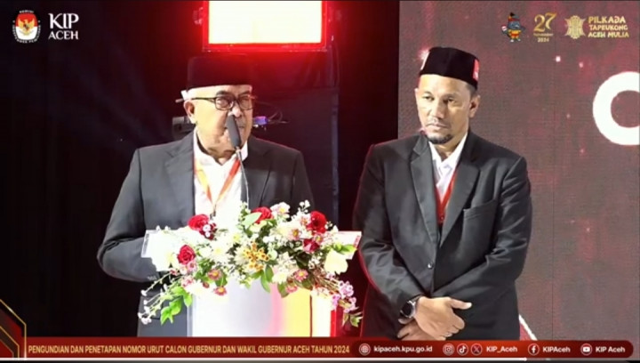 Nomor Urut Pilgub Aceh, Bustami Hamzah-Fadhil Rahmi 1, Muzakir Manaf-Fadhlullah Dekfad 2