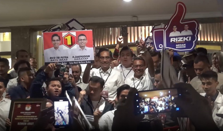 Pilwalkot Medan; Rico-Zaki Nomor Urut 1, Ridha-Rani 2, Hidayatullah-Rido 3