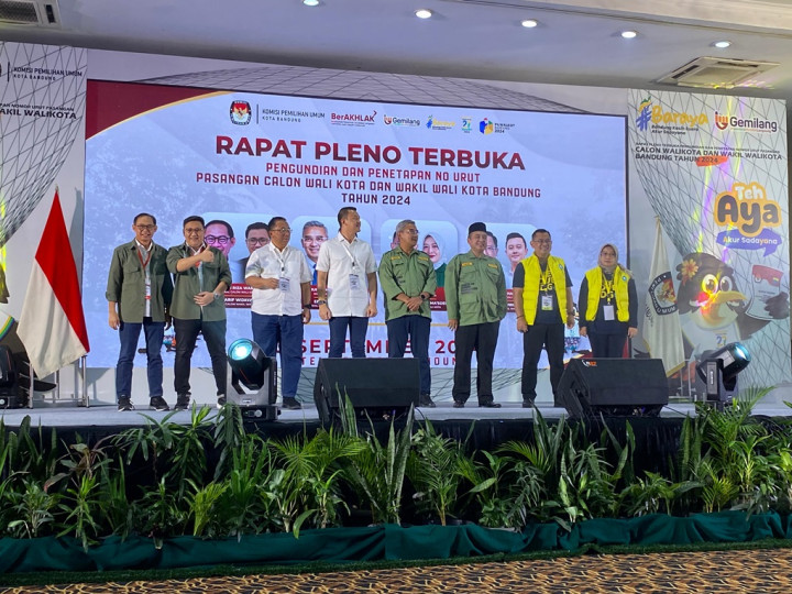 Pengundian Nomor 4 Paslon Pilwakot Bandung Rampung, Ini Urutannya