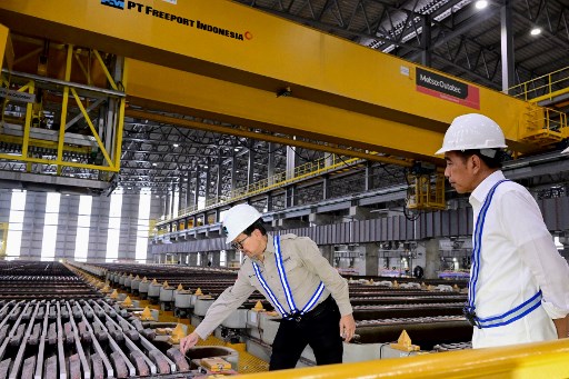 Jokowi: Peresmian Smelter AMNT-Freeport Bukti Adanya Hilirisasi