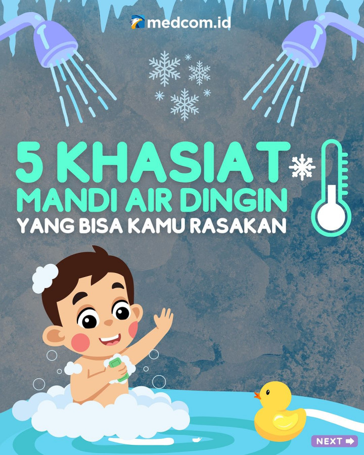 5 Khasiat Mandi Air Dingin