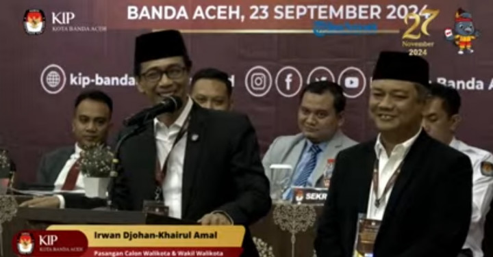 4 Paslon Pilwakot Banda Aceh Undi Nomor, Berikut Urutannya