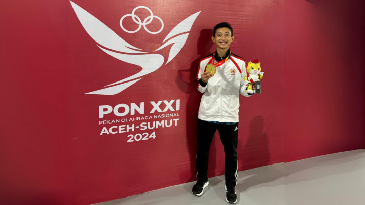 Pertama Kali Ikut PON, Mahasiswa Undip Ini Langsung Bawa Pulang Medali Emas