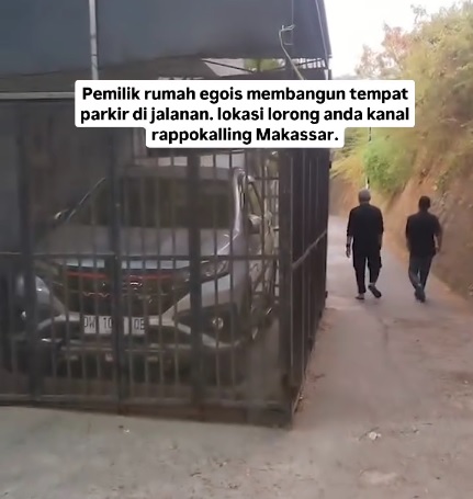 Viral Warga Bikin Garasi Mobil di Jalan Umum, Emang Boleh?