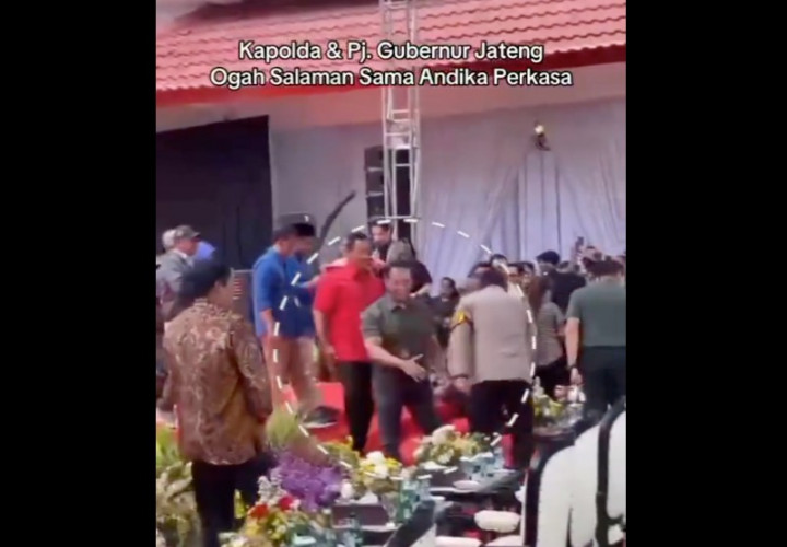 Viral Video Kapolda dan Pj Gubernur Jateng 'Enggan' Salami Andika Perkasa, Netizen Geram
