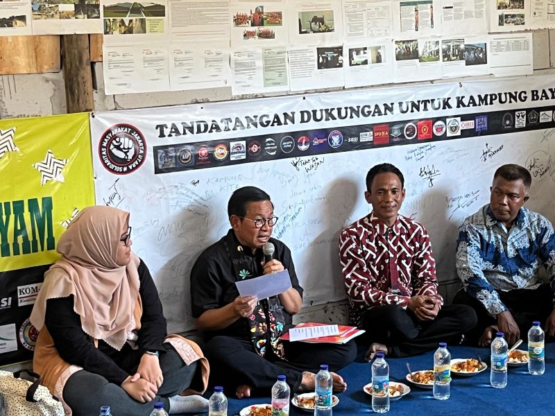 Pramono Bikin Pakta Integritas dengan Warga Kampung Bayam, Apa Saja Isinya?