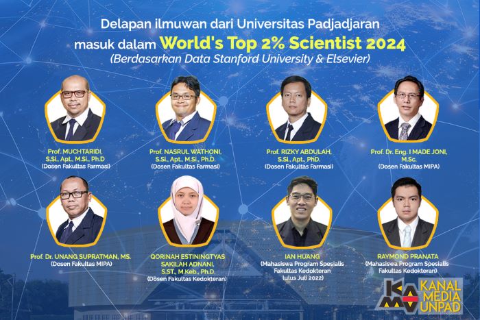 Keren! Dosen dan Mahasiswa Unpad Masuk Daftar 2% Ilmuwan Teratas Dunia