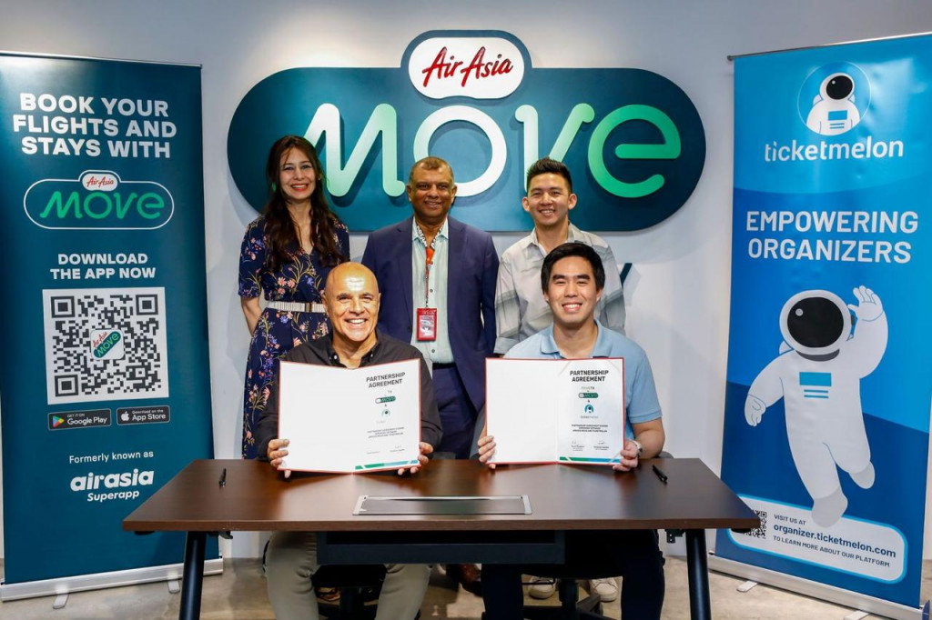 Kerja sama Airasia Move dan Ticketmelon