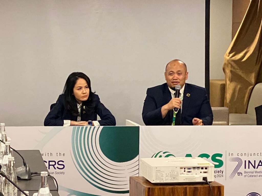 Konferensi Pers The 9th Asia Cornea Society (ACS) Biennial Scientific Meeting 2024 di Jakarta, Jumat, 27 September 2024. Dok. Aulia/Medcom