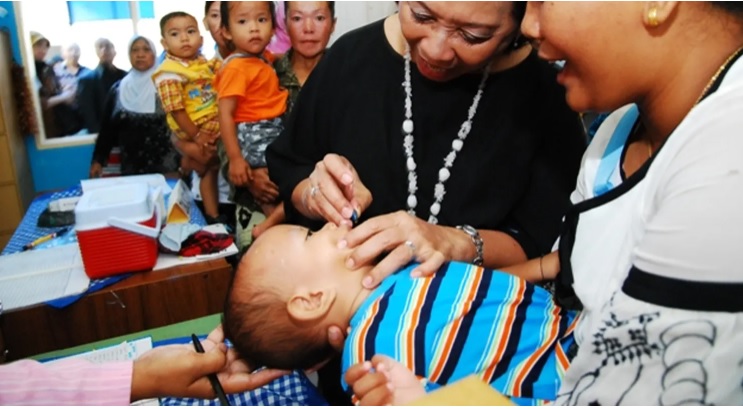 Program pemerintah memberlakukan anak mengonsumsi vitamin A. Dok. Kemenkes