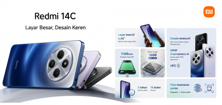 Berita Teknologi Terpopuler, Redmi 14C hingga Facebook