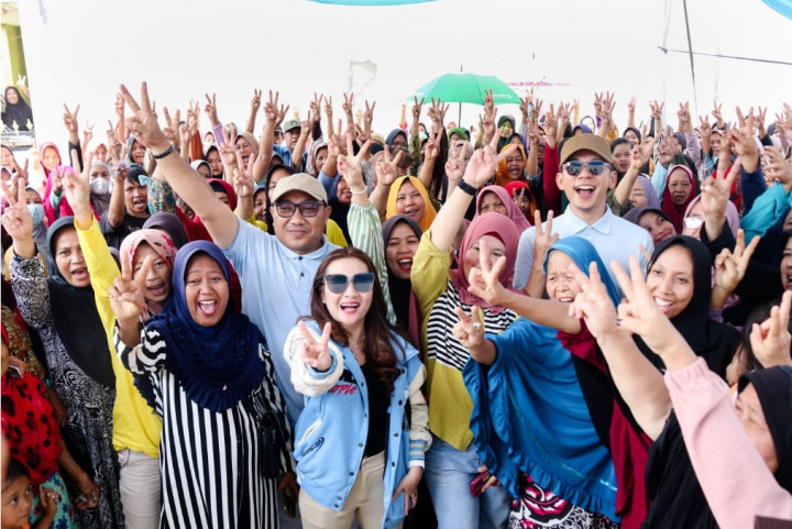 Disambut Antusias, Warga Jati Agung Doakan Egi-Syaiful Menang di Pilkada Lamsel