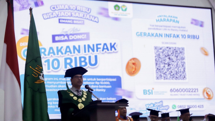 UIN Ar-Raniry Luncurkan Gerakan Infak Rp10 Ribu untuk Beasiswa Mahasiswa