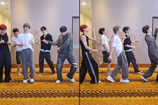 TXT Joget Lagu Gara-gara Sebotol Minuman, Netizen: Lengah Dikit Sebotol Minuman