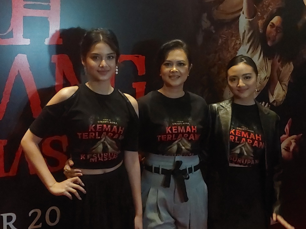 Pemain dan Sutradara Film Kemah Terlarang: Kesurupan Massal (Foto: Medcom/Rafi)