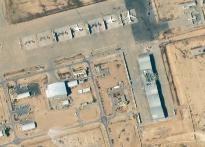 Citra Satelit: Lanud Nevatim Israel Rusak Dirudal Iran