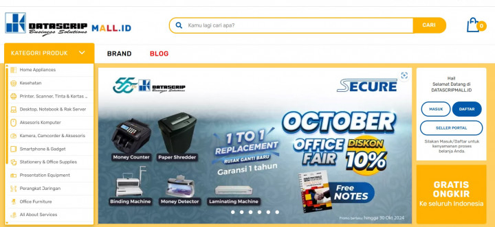 DatascripMall Gelar Promo Oktober untuk Kebutuhan Kantor