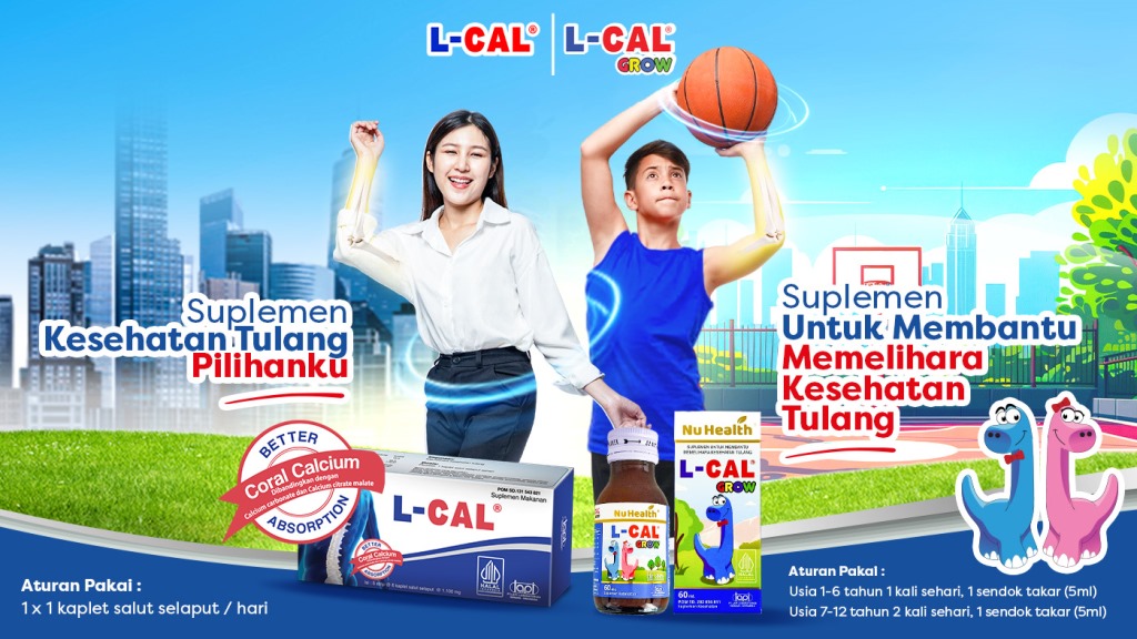PT LAPI Laboratories ?meluncurkan dua solusi suplementasi kesehatan tulang, L-CAL untuk orang dewasa dan L-CAL Grow untuk anak-anak. (Foto: Dok.)