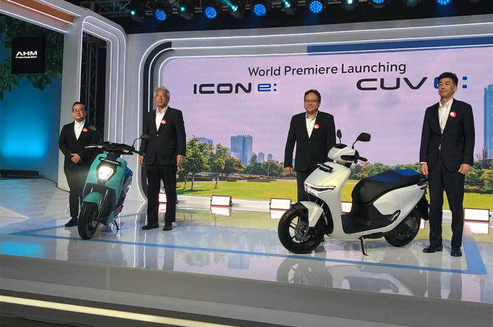 Kenalin Motor Listrik Baru Honda, Icon e: dan CUV e: