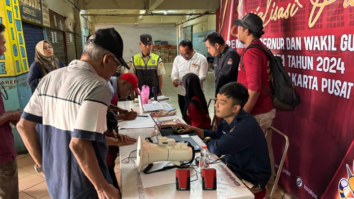 Sosialisasi Pilkada 2024 di Pasar Palmerah, KPU Jakpus Antisipasi Golput