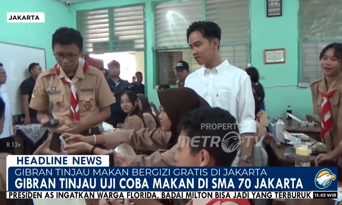 Disebut Gibran Mewah, Menu Uji Coba Makan Bergizi Gratis di SMAN 70 Jakarta Ada Teriyaki hingga Salad