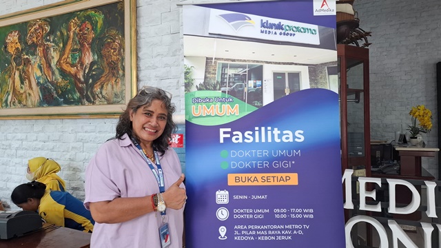  Klinik Pratama Media Group bekerja sama dengan Apotek Roxy menggelar pemeriksaan kesehatan dengan alat QURMA. (Foto: Dok. Medcom.id/Aulia Putriningtias)