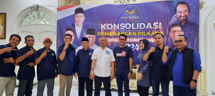 Cawagub Jabar ilham Habibie Konsolidasi Pemenangan Bersama DPD NasDem Cianjur
