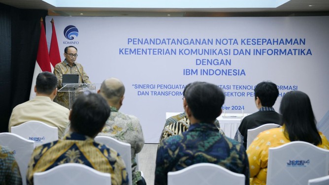 Perkuat Lompatan Digital Nasional, Kominfo Jalin Kolaborasi dengan IBM