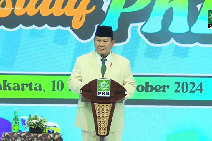 Canda Prabowo di Acara PKB: Saya Enggak Tahu Kapan Diundang PDIP