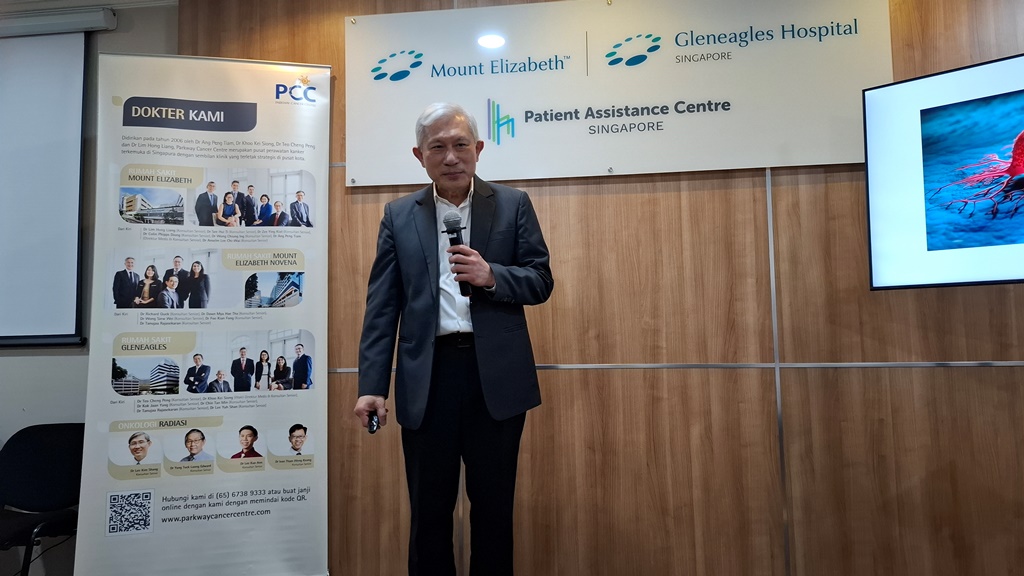 Dr. Khoo Kei Siong selaku Wakil Direktur Medis dan Konsultan Senior, Onkologi Medis PCC. Dok. Aulia/Medcom