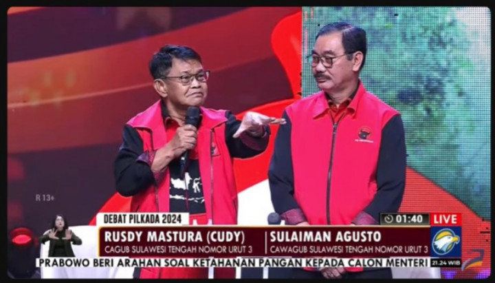 Pernyataan Penutup Debat Pilgub Sulteng, Rusdy Mastura Janjikan PAD Naik Jadi Rp5 Triliun