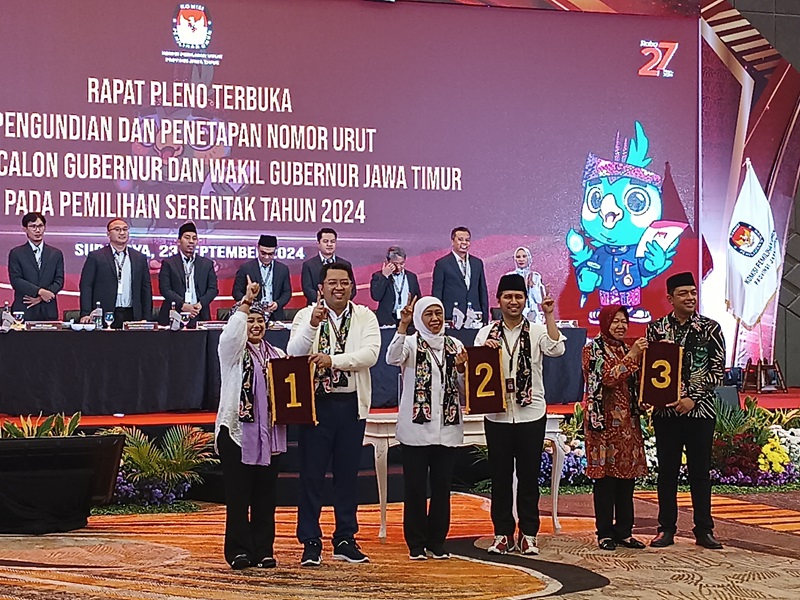 Debat Perdana Pilgub Jatim Digelar Besok di Graha Unesa