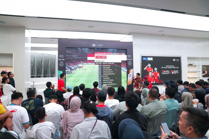 Dukung Garuda Muda, Oppo Gelar Nobar di Jaringan Oppo Gallery