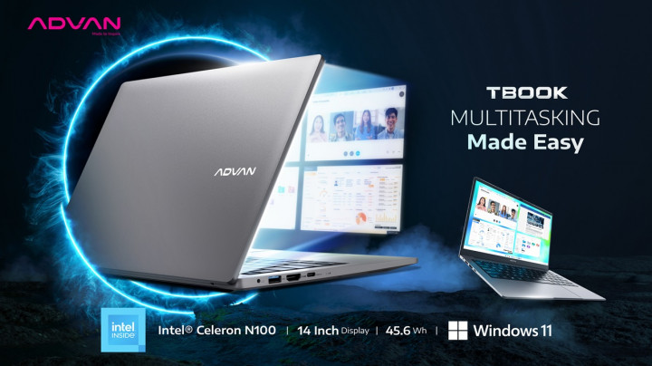 Advan TBook Terbaru Pakai Intel Celeron N100, Ini Harganya