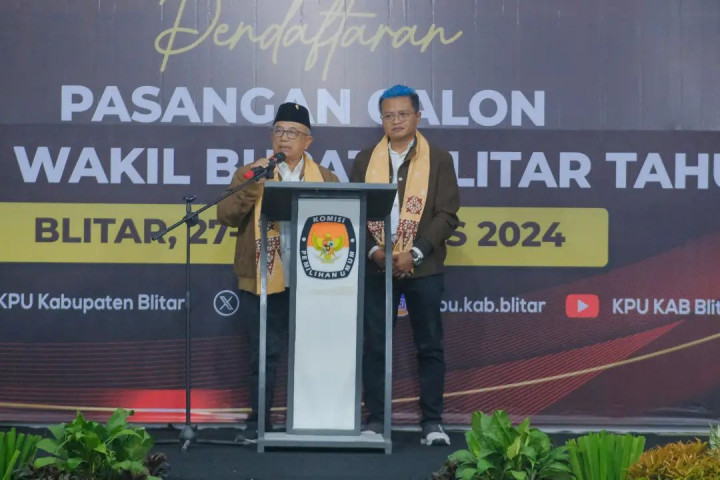 Survei Pilbup Blitar: Rijanto-Beky 55%, Rini Syarifah-Ghoni 27%