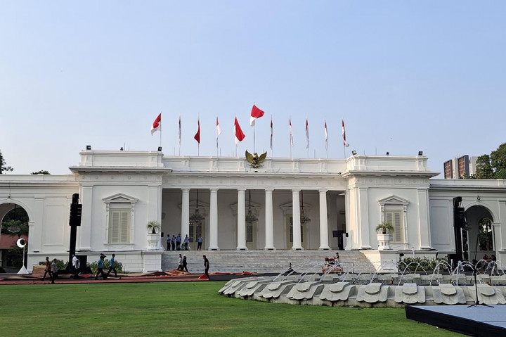 Suasana Senja di Istana Jelang Pisah Sambut Kepala Negara