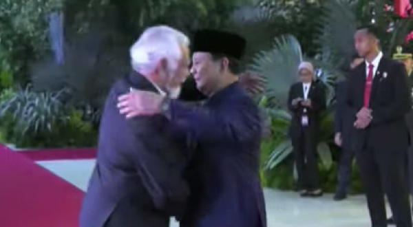 Tamu Kenegaraan Disambut Langsung Prabowo di Gedung MPR/DPR