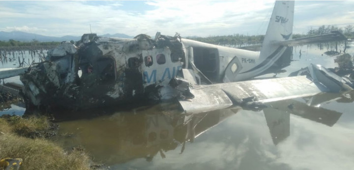 Pesawat Maskapai SAM Air Jatuh Dekat Bandara Pohuwato