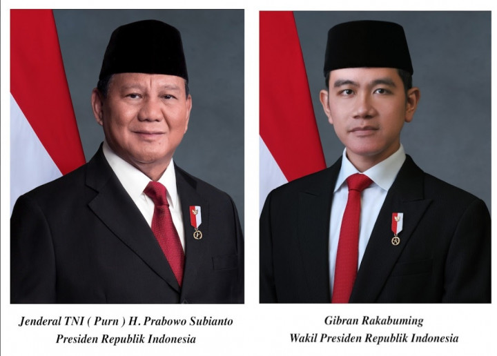 Inilah Foto Resmi Presiden Prabowo dan Wakil Presiden Gibran
