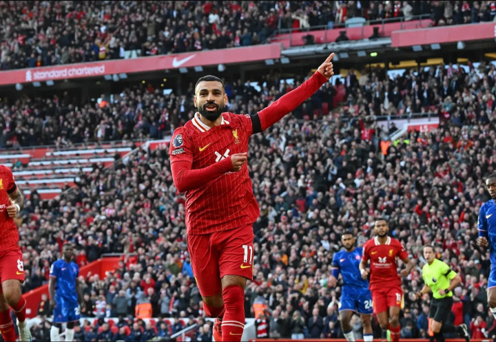 Salah Pimpin Liverpool Bungkam Chelsea