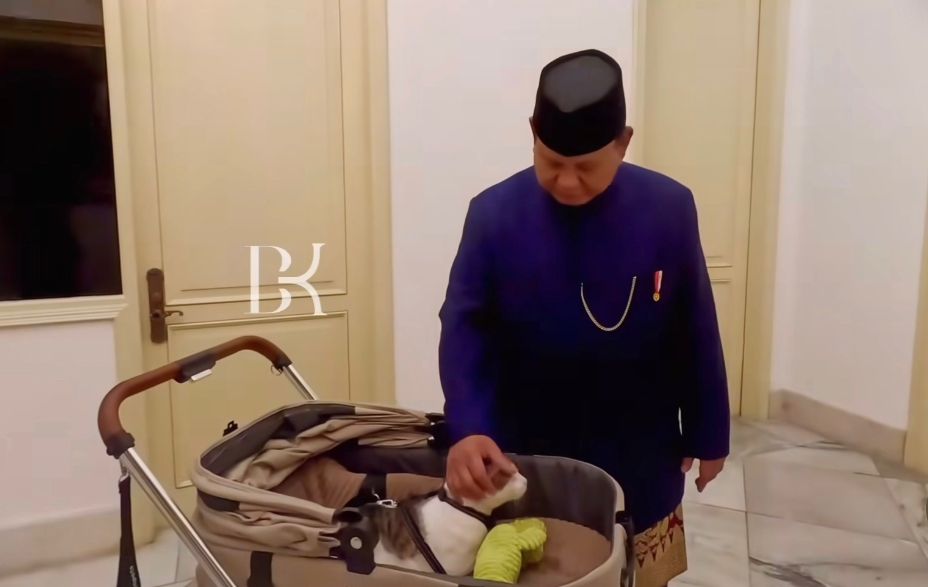 Prabowo dan kucingnya Bobby. Foto: Instagram/@bobbykertanegara
