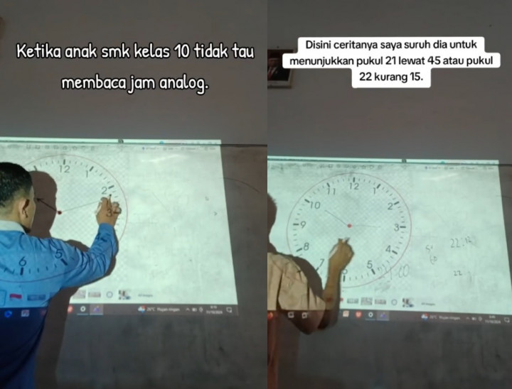 Viral, Guru Ini Bagikan Momen Siswa Tidak Bisa Membaca Jam Analog Bikin Netizen Heran