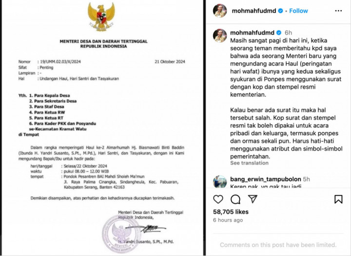 Usai Disemprot Mahfud MD, Acara Yandri Juga Diadukan ke Bawaslu