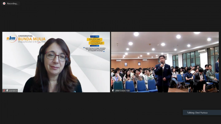 Niki Pantelli dari Lancester University Hadir di UBM, Beri Materi 'Bisnis Digital'