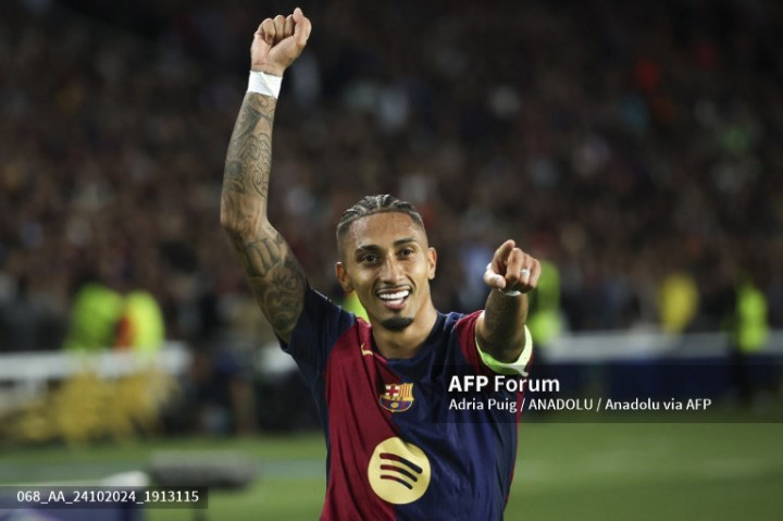 Barcelona vs Muenchen: El Barca Lumat Harry Kane dkk 4-1, Raphinha <i>Hattrick</i>