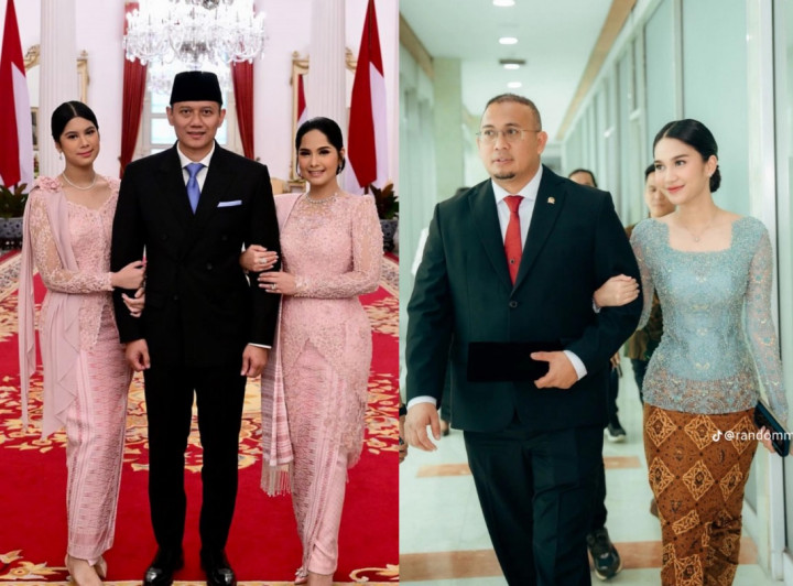 Warganet Bandingkan Sikap Azizah Salsha dan Almira Yudhoyono saat Dampingi Ayah Pelantikan