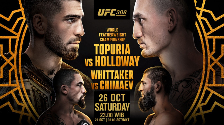 Sang Petarung Tak Terkalahkan VS Si Pemegang Rekor: Bersiaplah untuk Duel Seru Topuria vs Holloway di UFC 308!