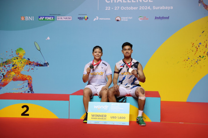 Indonesia International Challenge 2024: Jafar/Felisha Gondol Gelar Juara